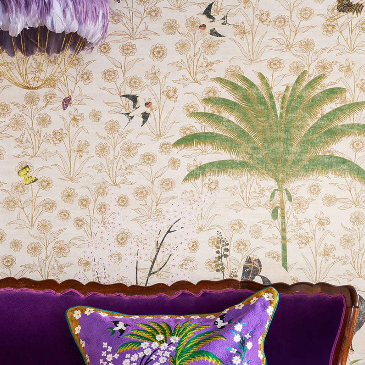 A Mughal Painting Wallpaper - Wendy Morrison Design