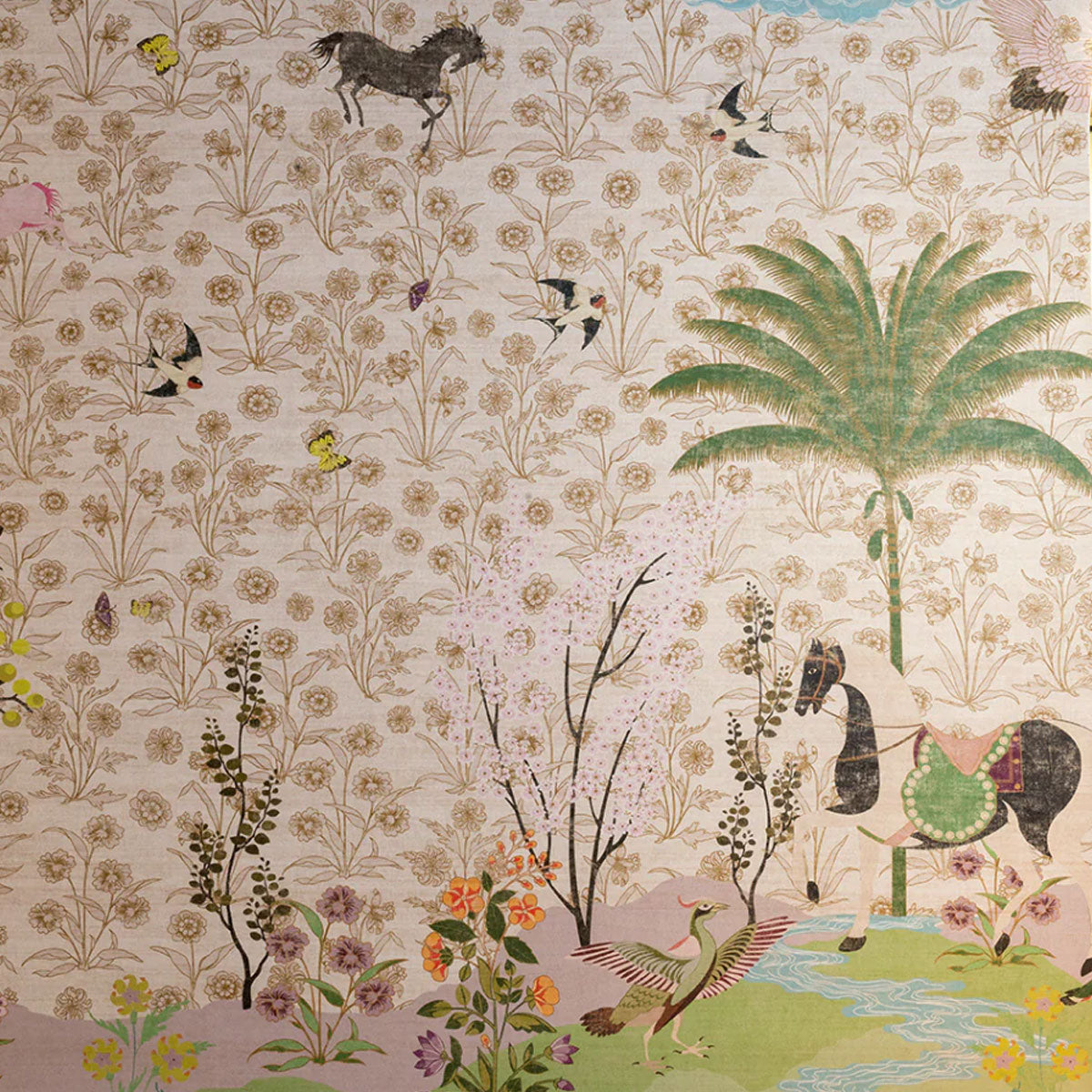 A Mughal Painting Wallpaper - Wendy Morrison Design