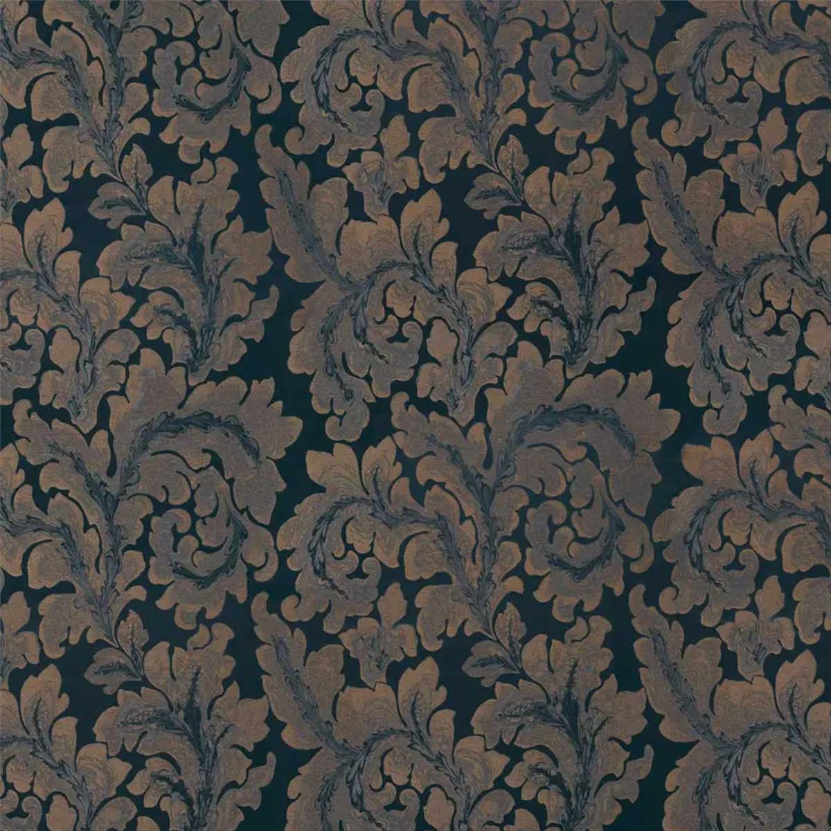 Acantha Silk Grey Pearl Fabric - Zoffany