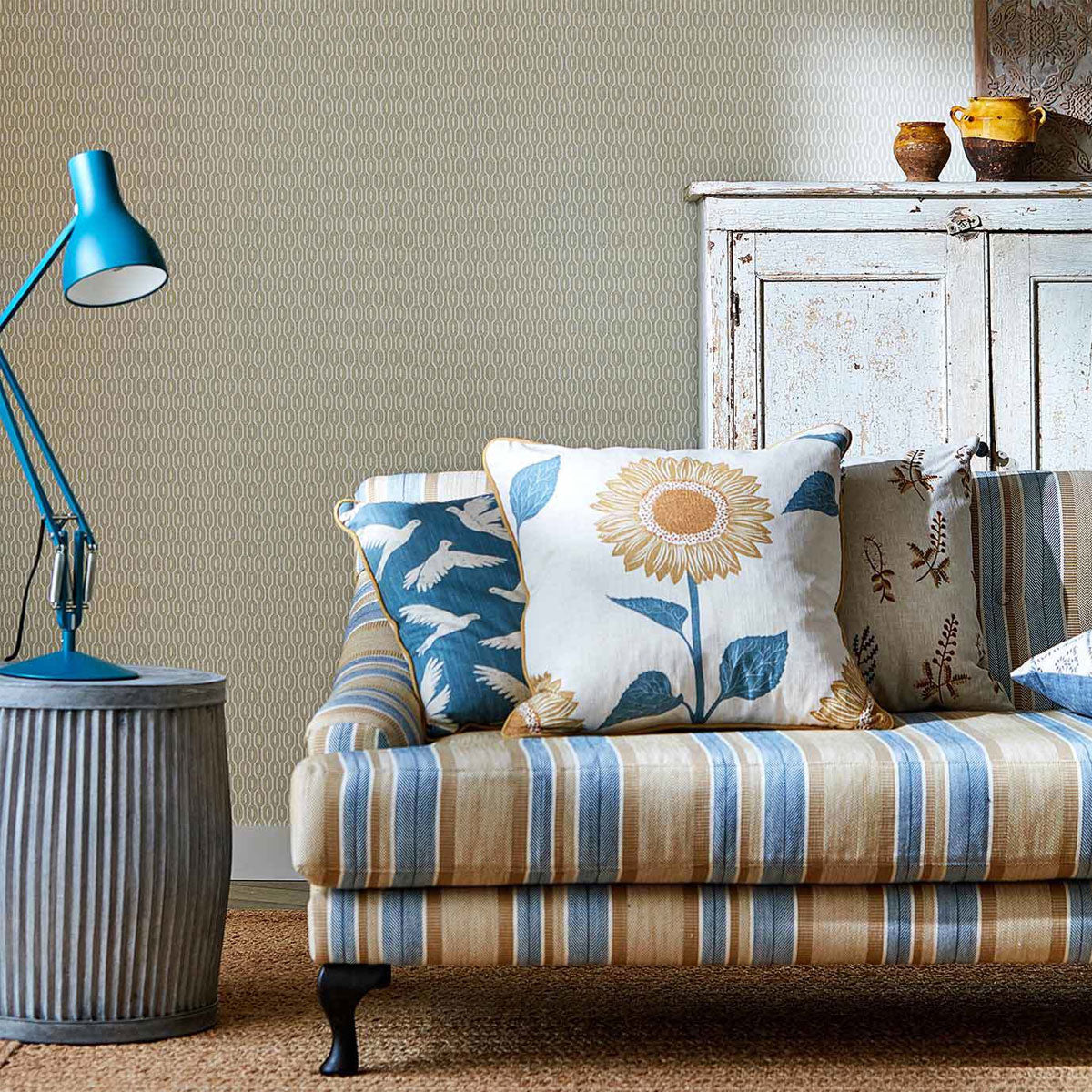 Alcott Mineral/Stone Fabric - Sanderson