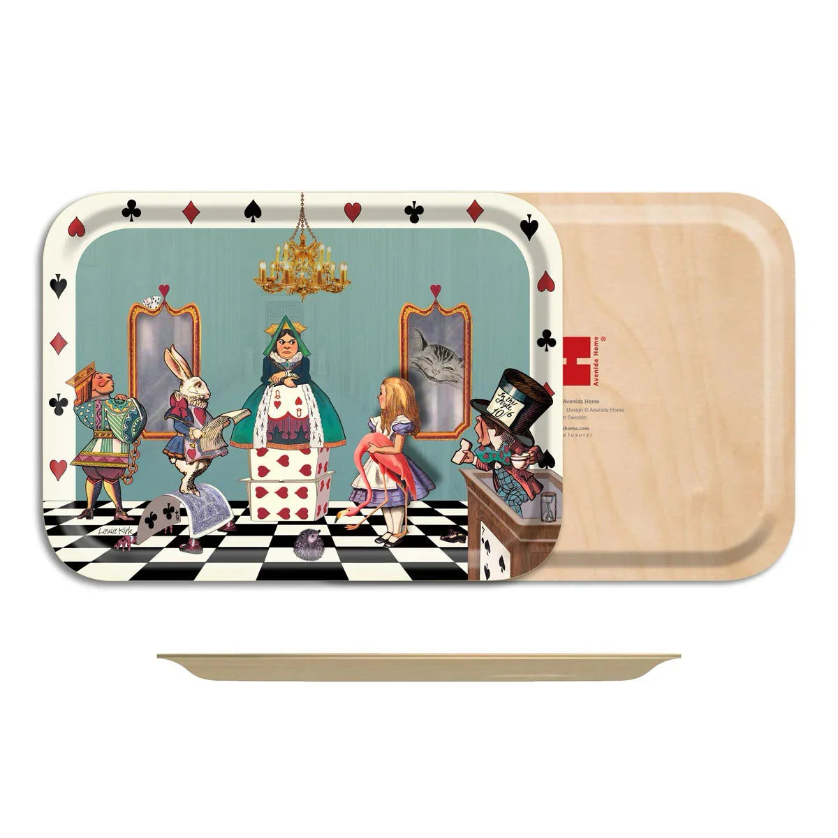 Avenida Home Alice in the Court of Hearts birch tray (2)