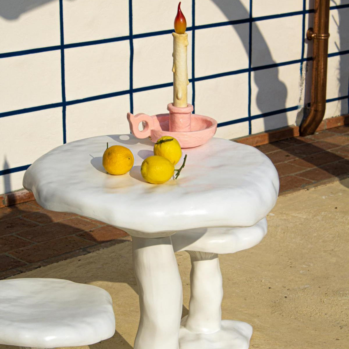 Amanita Stool &amp; Table White - Seletti