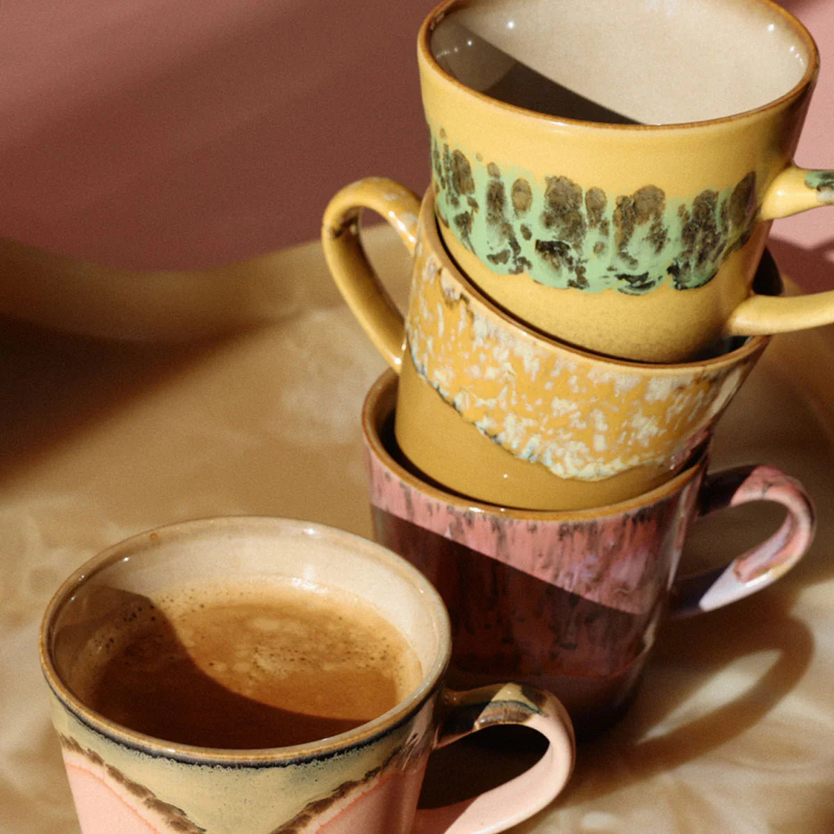 70s Ceramics Mugs - HKLIVING