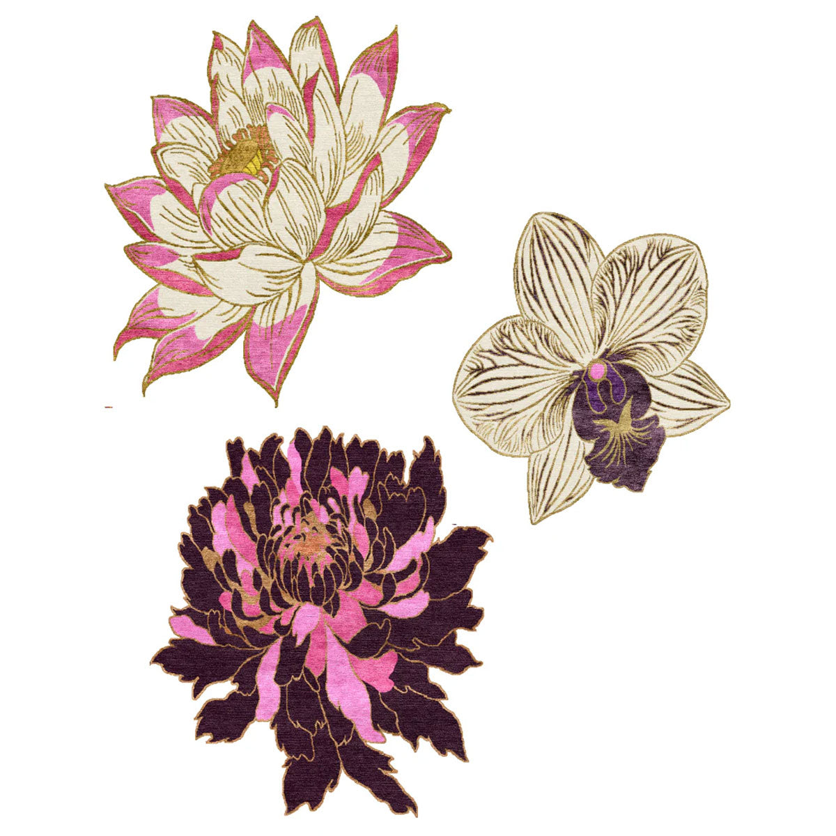 An Enchantment of Florals Hand Tufted Rugs - Wendy Morrison Design