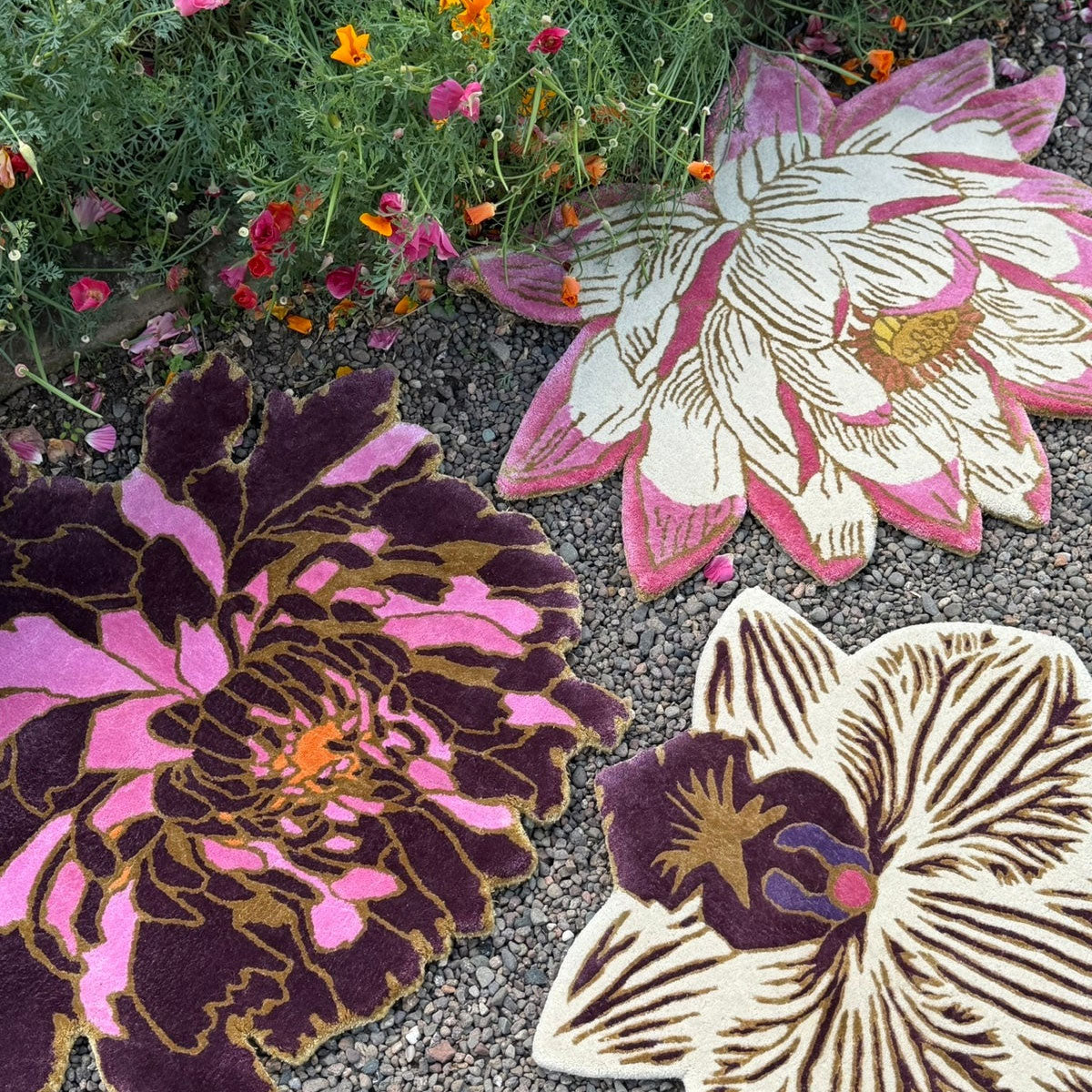 An Enchantment of Florals Hand Tufted Rugs - Wendy Morrison Design