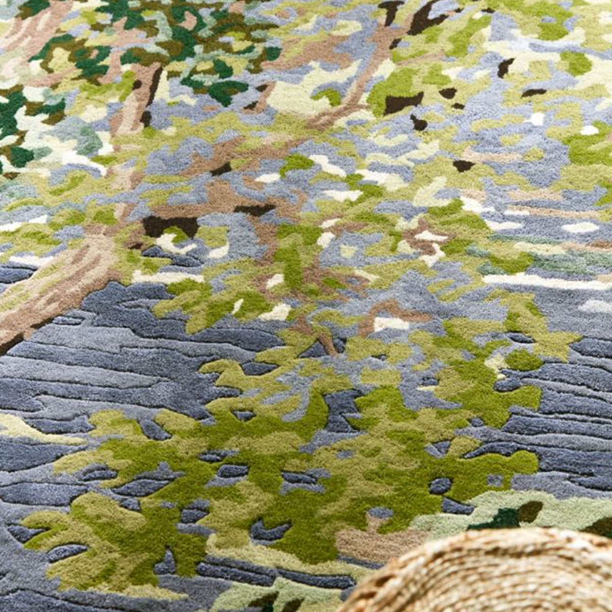 Sanderson &#39;Ancient Canopy - Forest Green&#39; Rug