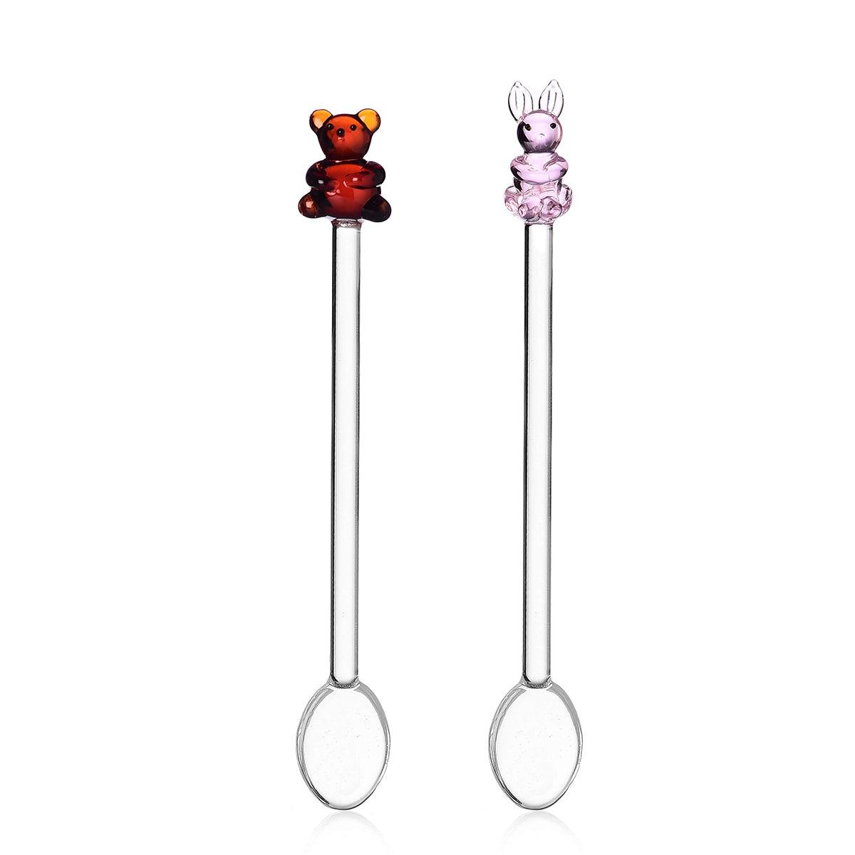 Animal Farm Set of 2 Glass Spoons - Ichendorf