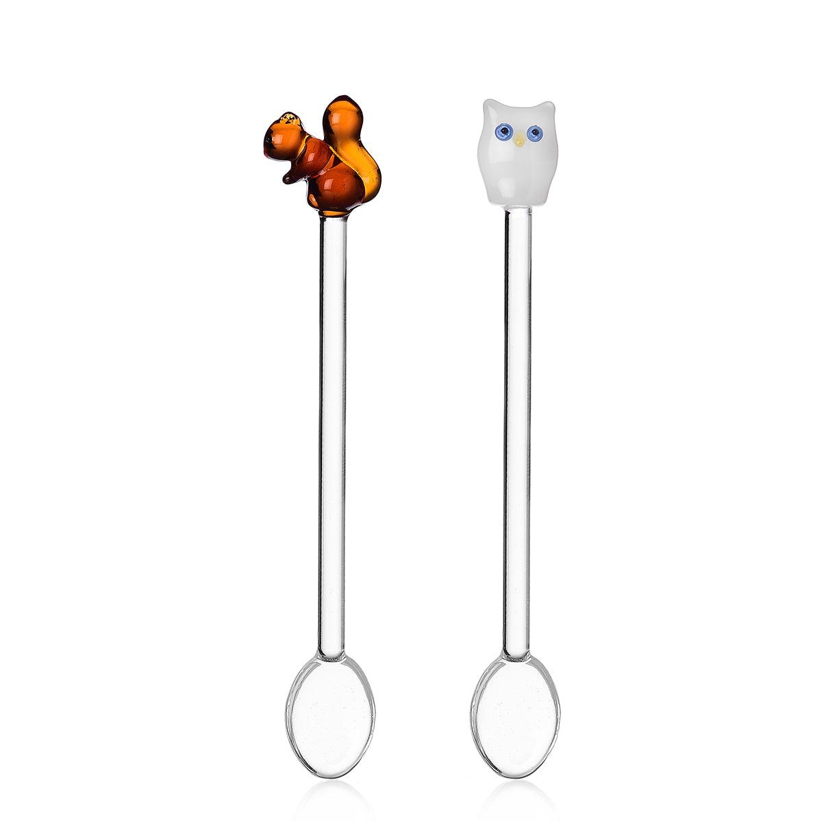 Animal Farm Set of 2 Glass Spoons - Ichendorf