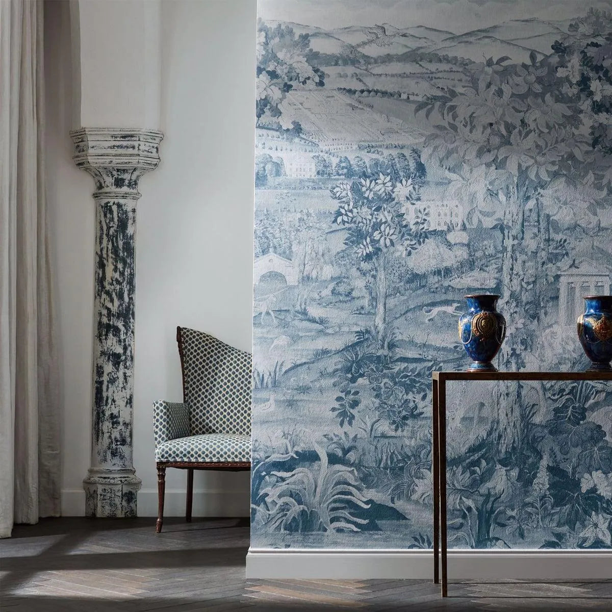 Arcadian Thames Wallpaper - Zoffany - Courthouse Interiors