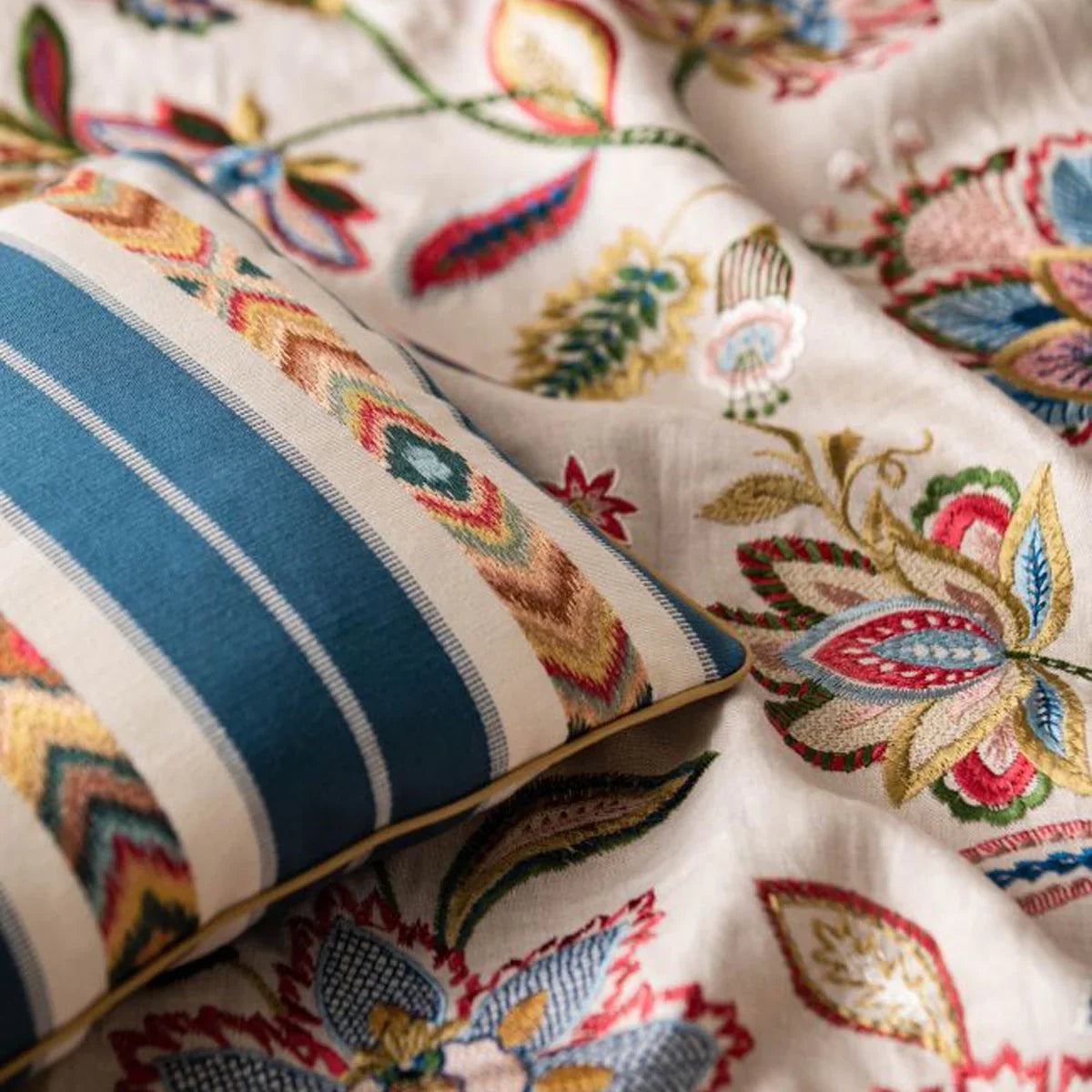 Ashlar Stripe Fabric - GP&J Baker