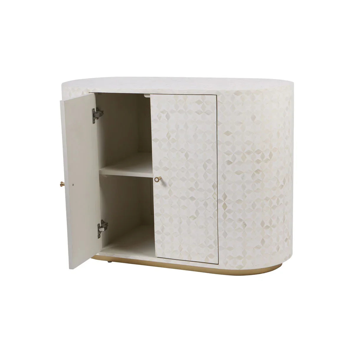 Aspen Bone Inlay Two Door Cabinet - Courthouse Furniture