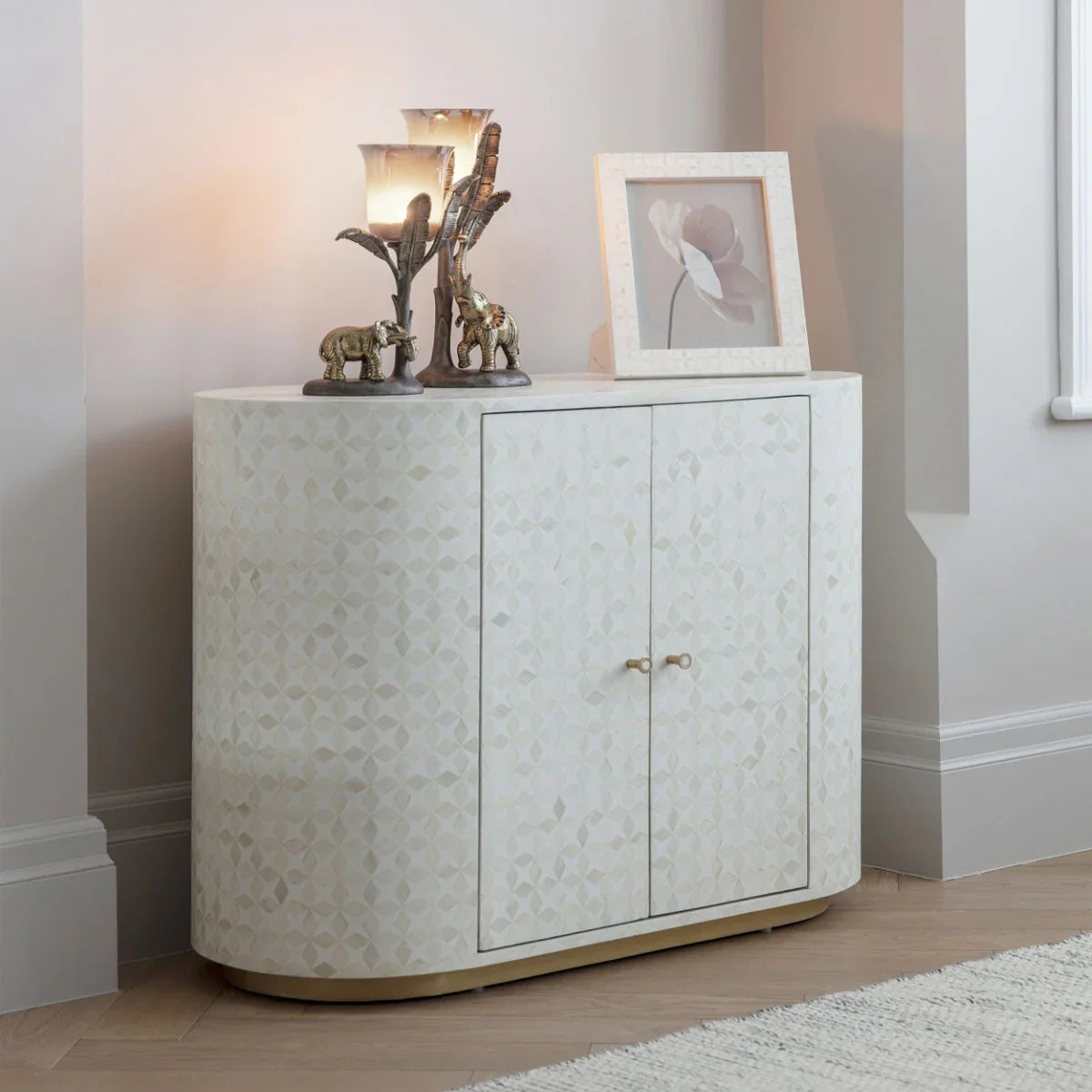 Aspen Bone Inlay Two Door Cabinet - Courthouse Furniture