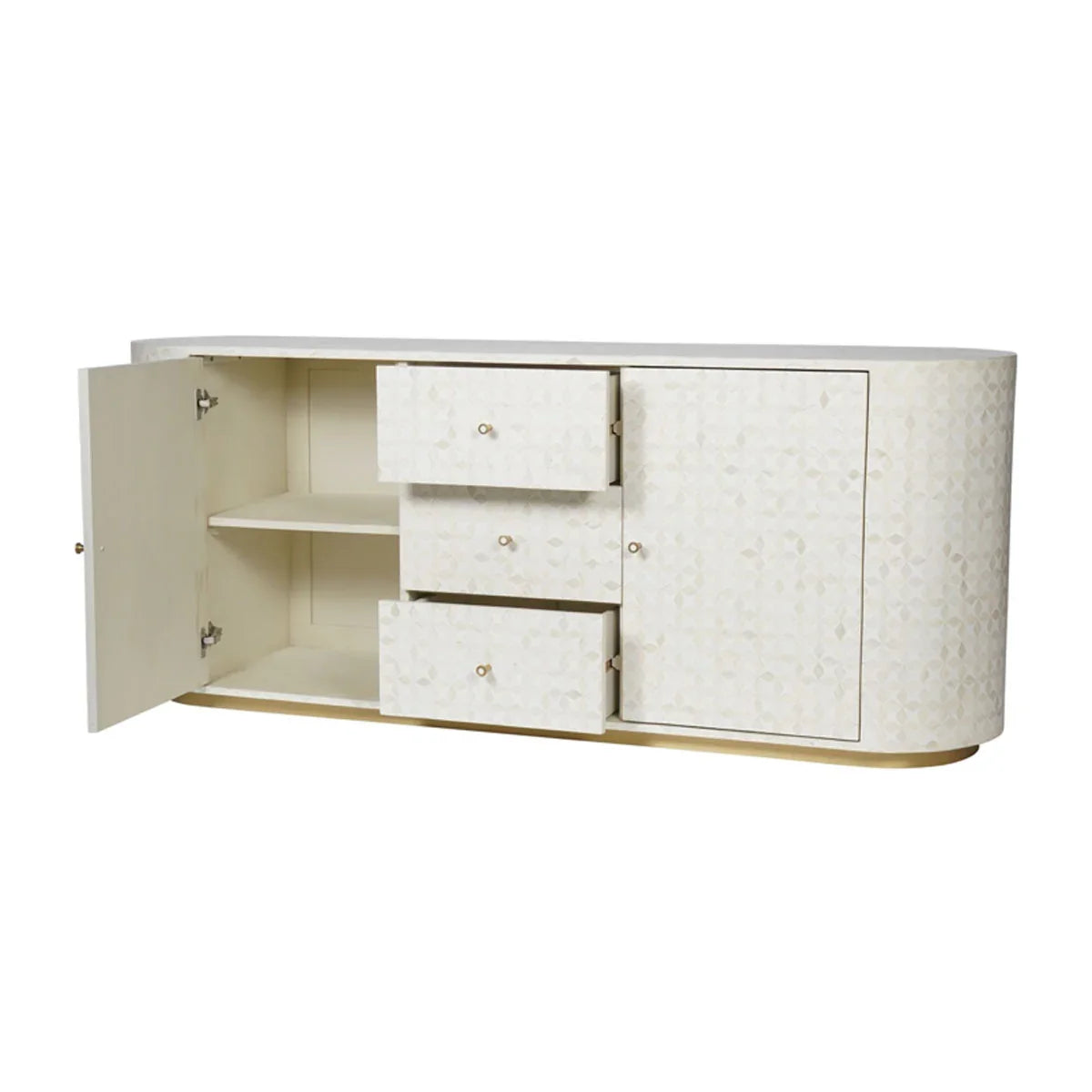 Aspen Bone Inlay Buffet Sideboard - Courthouse Furniture