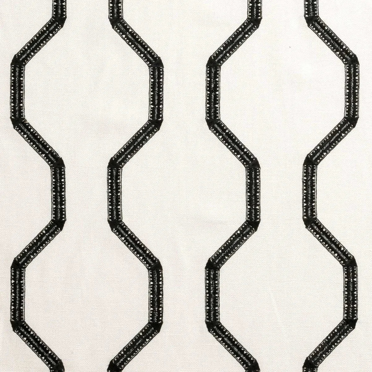 Asra Noir Fabric - Clarke & Clarke