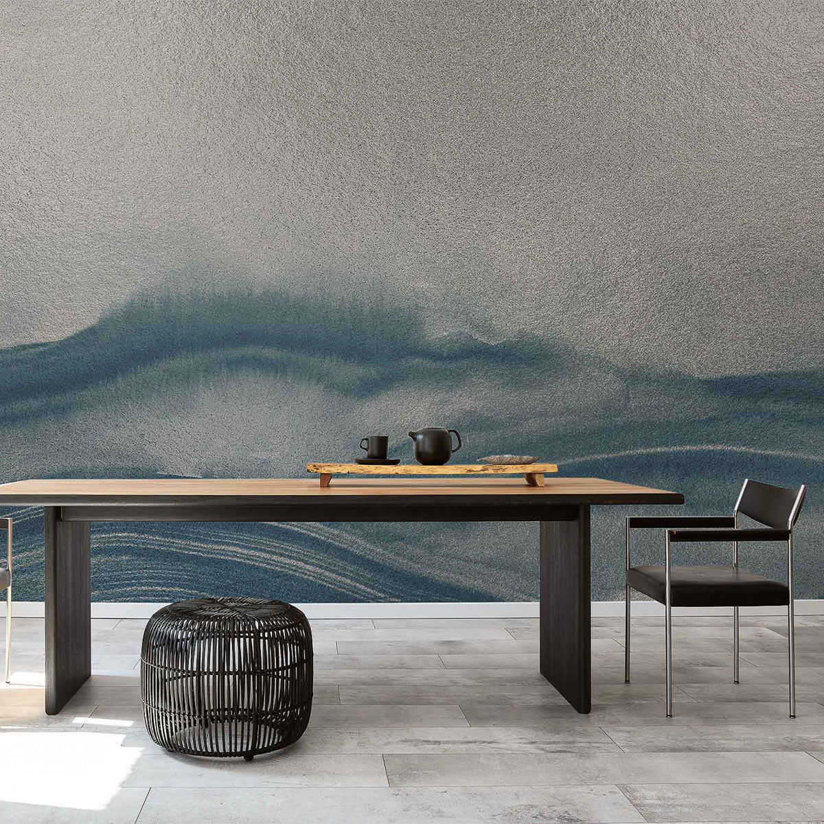 Atmospheric Haze Metallics Mural Wallpaper - Coordonne