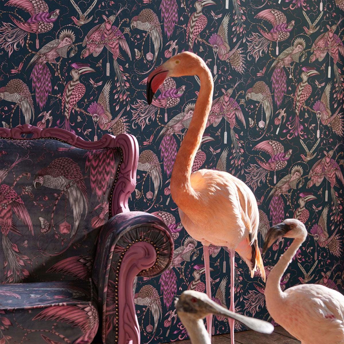 Clarke &amp; Clarke X Emma Shipley Audubon Wallpaper