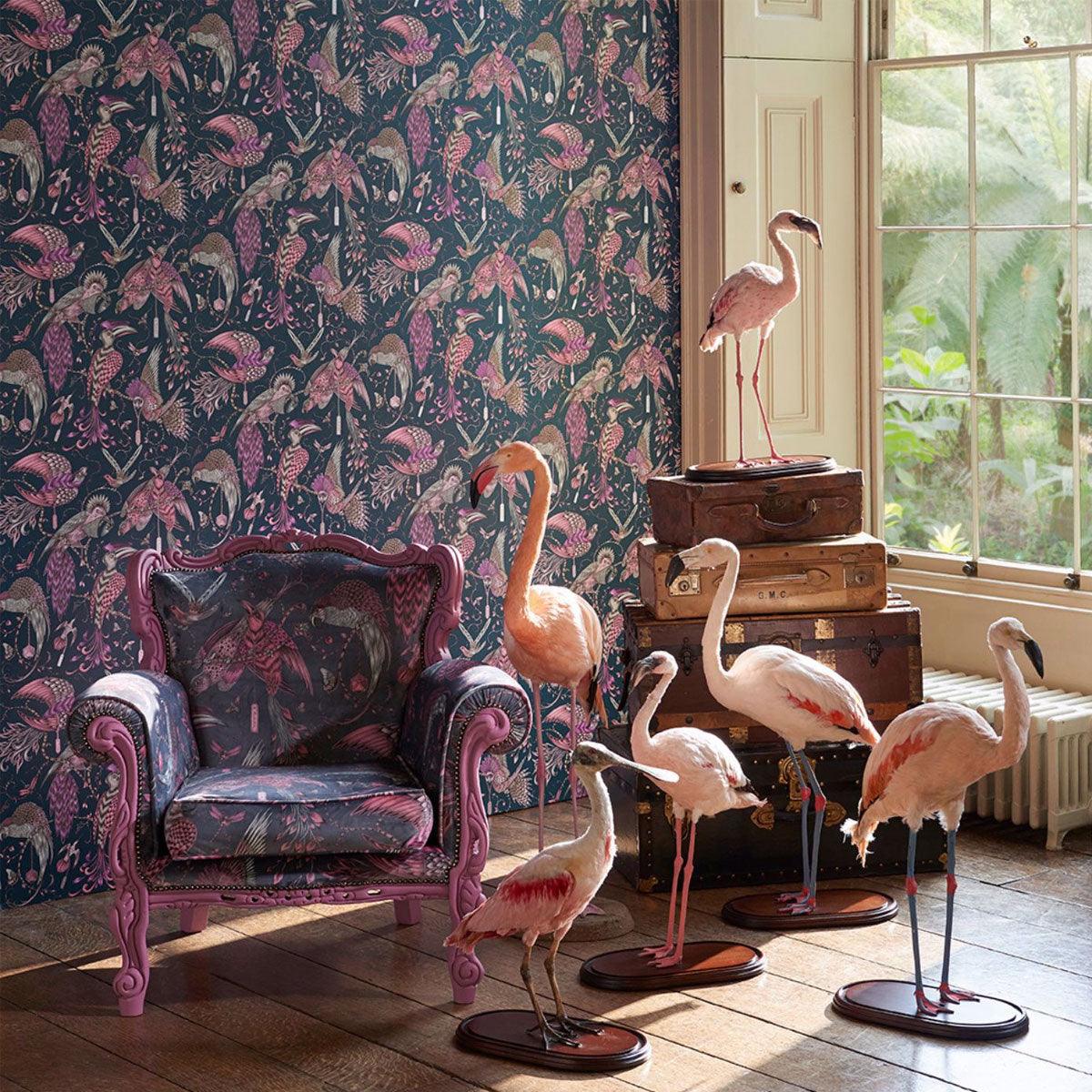 Clarke &amp; Clarke X Emma Shipley Audubon Wallpaper