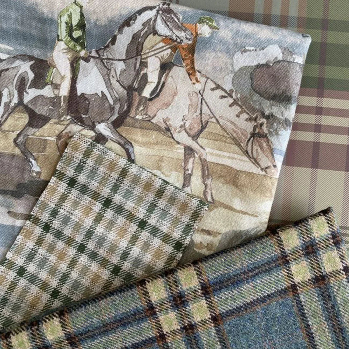 Babington Check Fabric - Mulberry Home