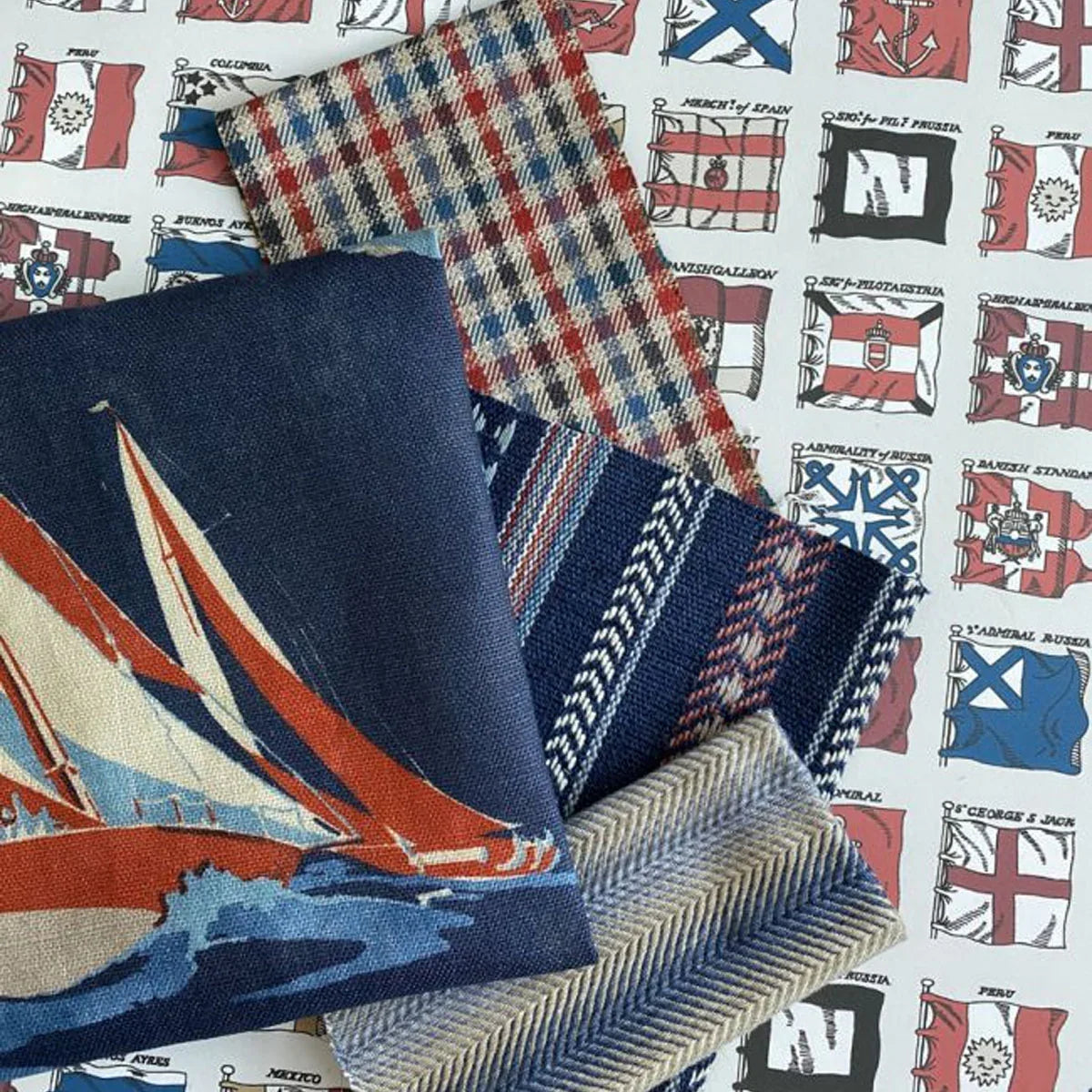 Babington Check Fabric - Mulberry Home