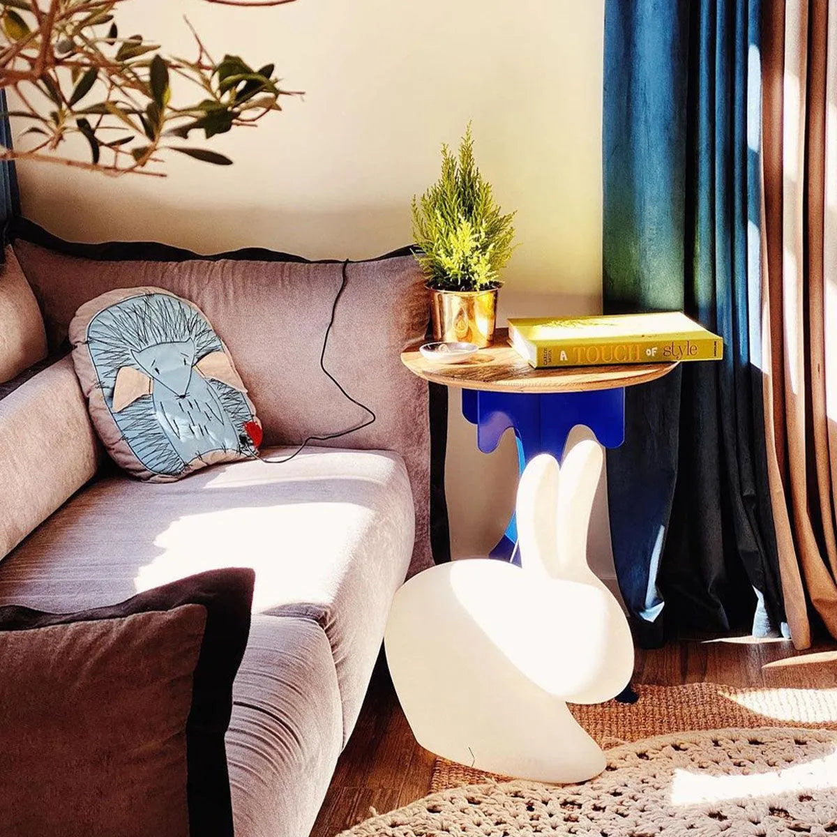 Fat Rabbit In Chair Rabbit Chair Baby - Qeeboo - Courthouse Interiors
