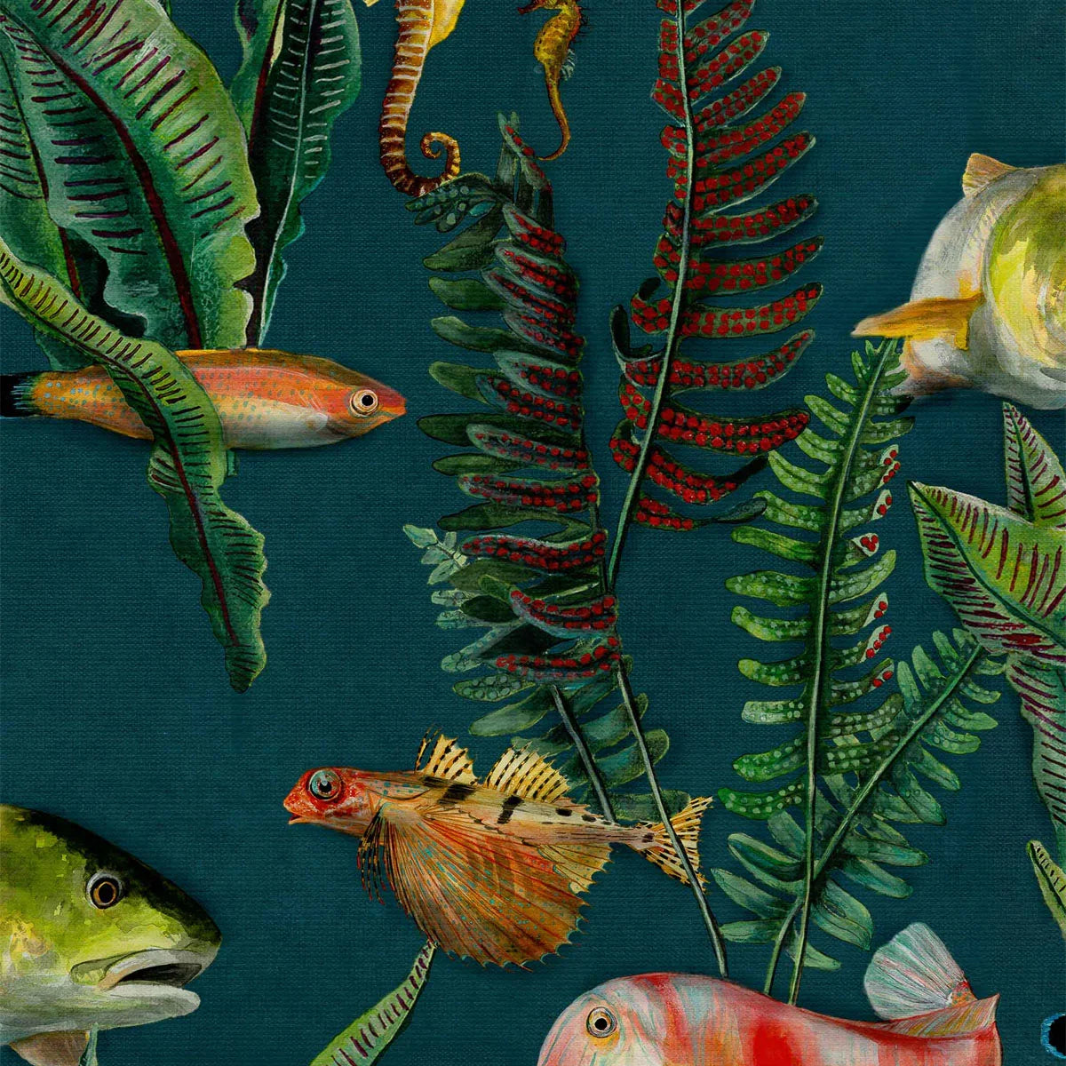 Bank of Fish Wallpaper - Coordonne