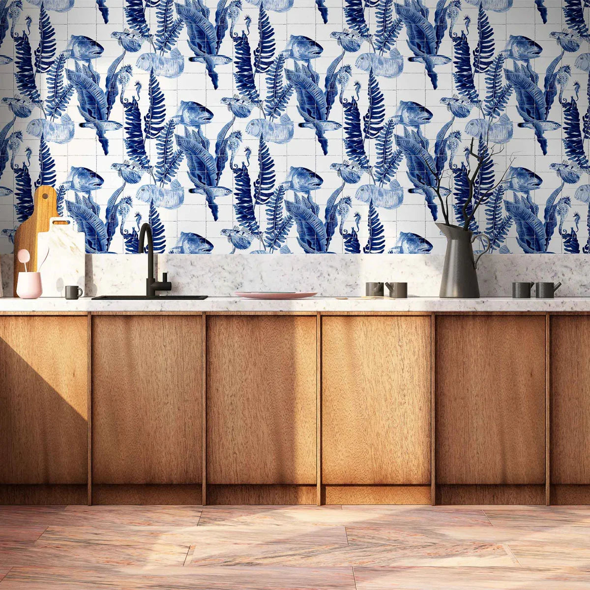 Bank of Fish Wallpaper - Coordonne