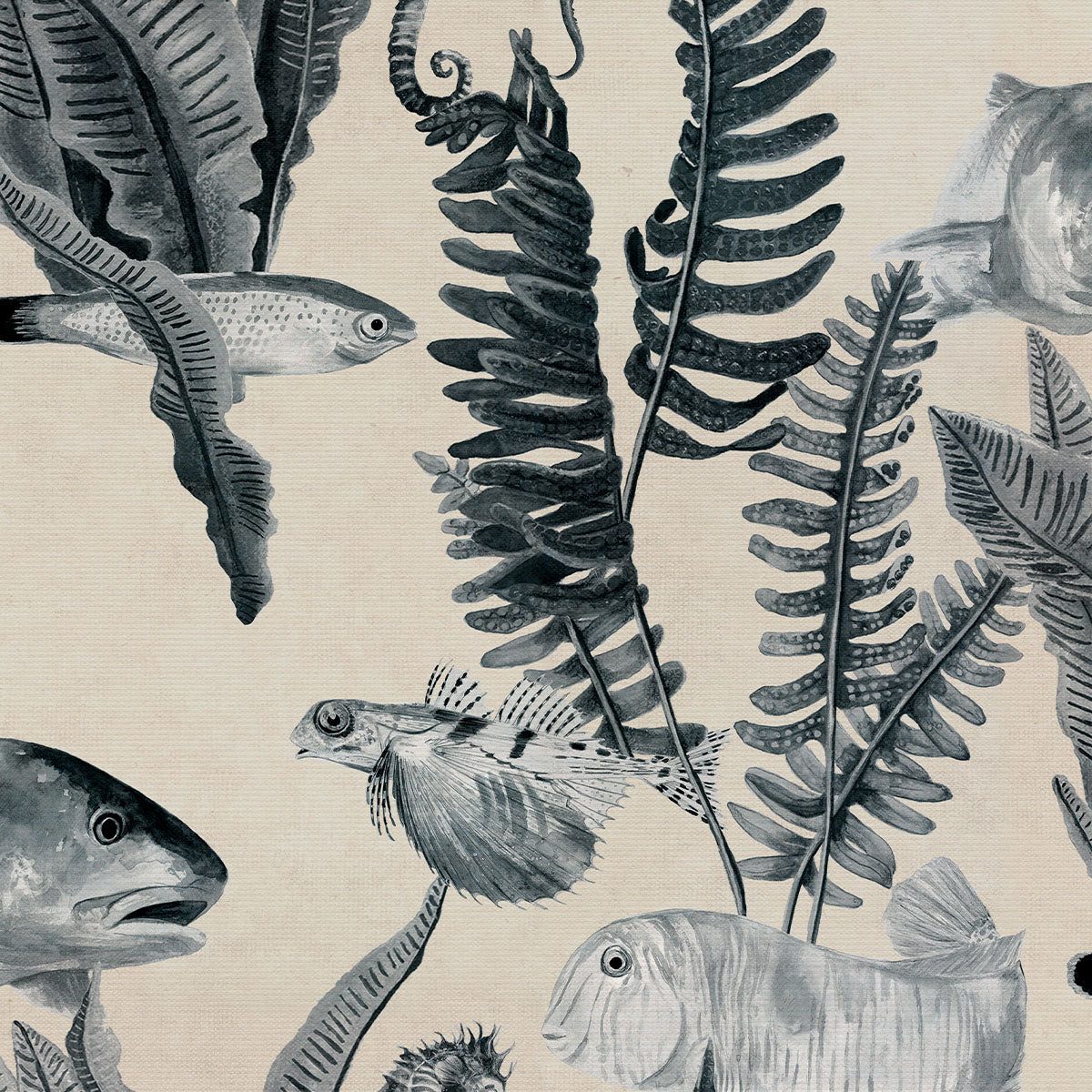 Bank of Fish Wallpaper - Coordonne