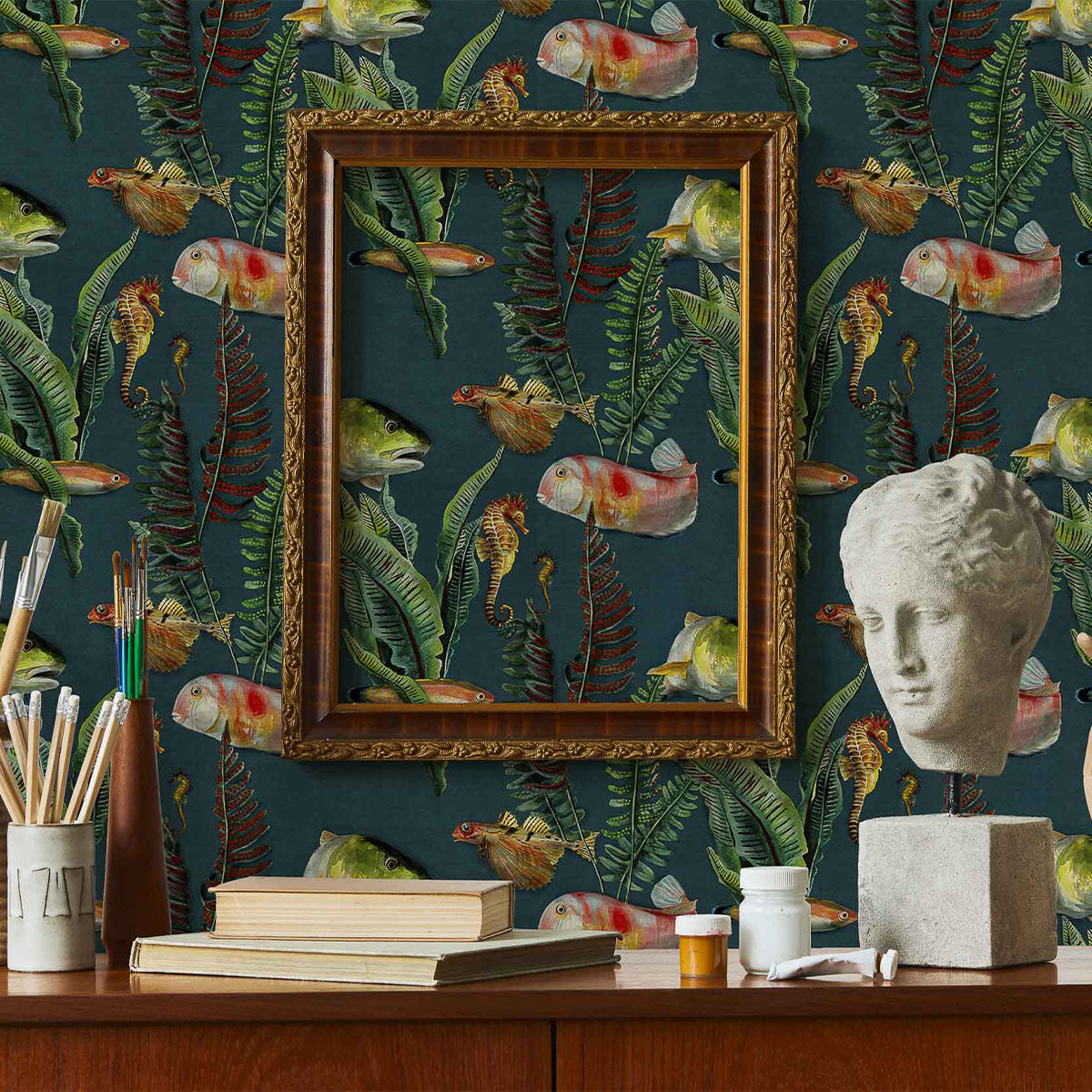 Bank of Fish Wallpaper - Coordonne