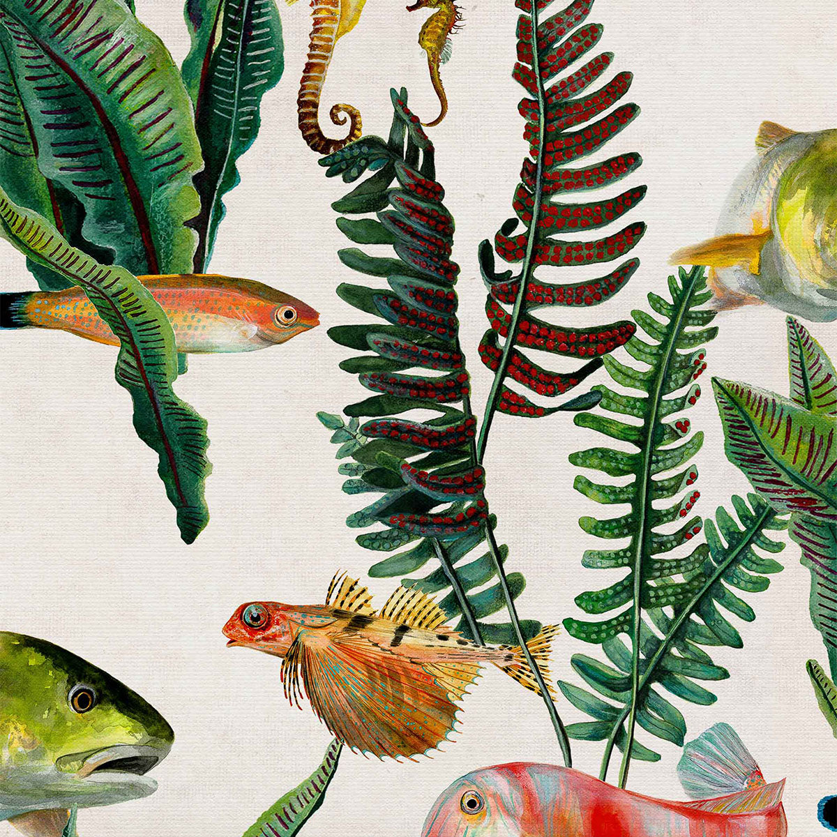 Bank of Fish Wallpaper - Coordonne