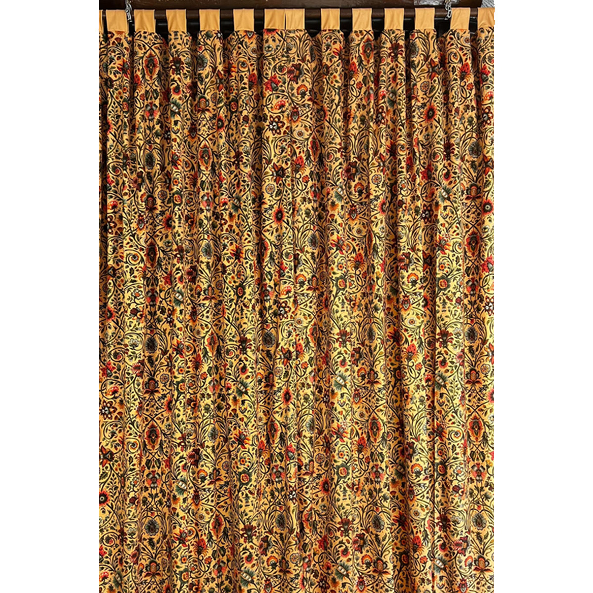 Scarlet And Sage Baroda Printed Velvet Panel Curtain