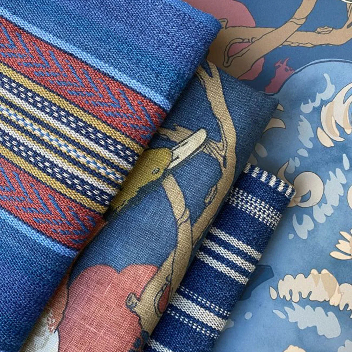 Barrington Stripe Fabric - Mulberry Home