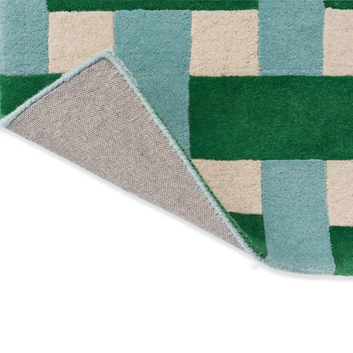 Harlequin X Sophie Robinson &#39;Basketwave - Emerald/Aquamarine&#39; Rug