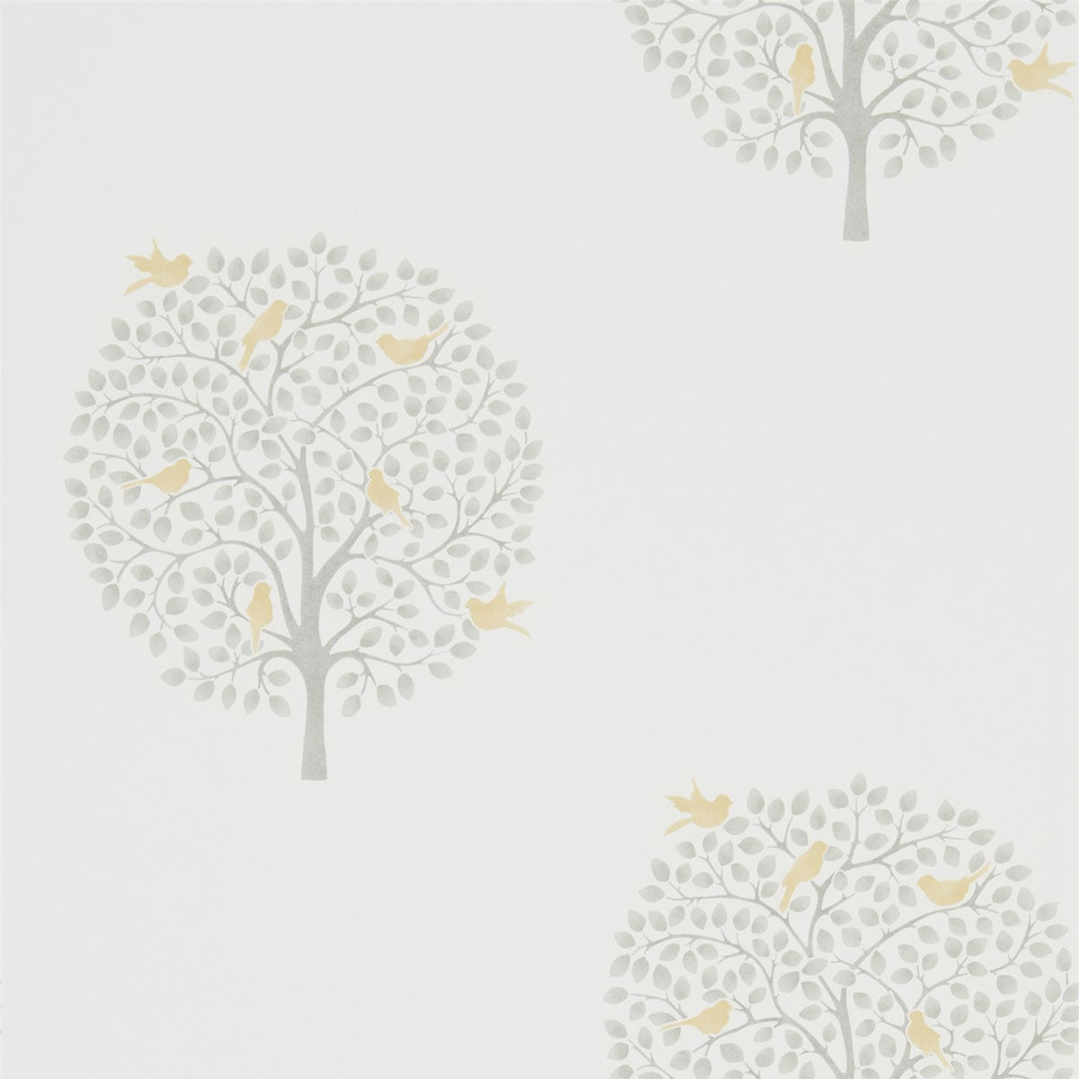 Bay Tree Dijon/Mole Wallpaper - Sanderson