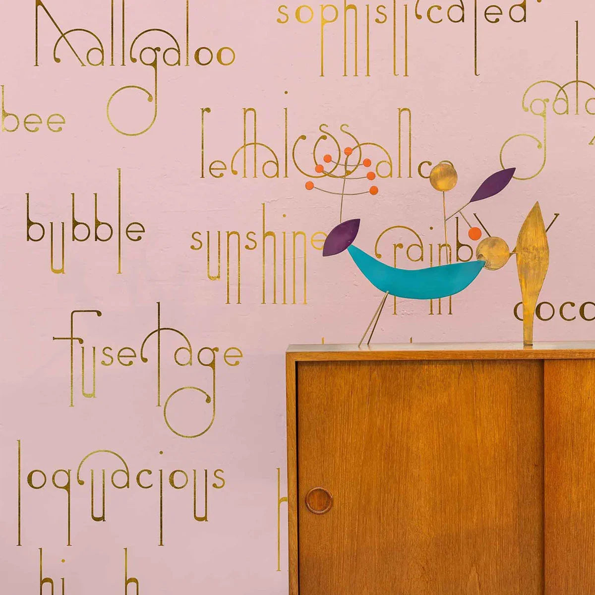 Beautiful Words Mural Wallpaper - Coordonne