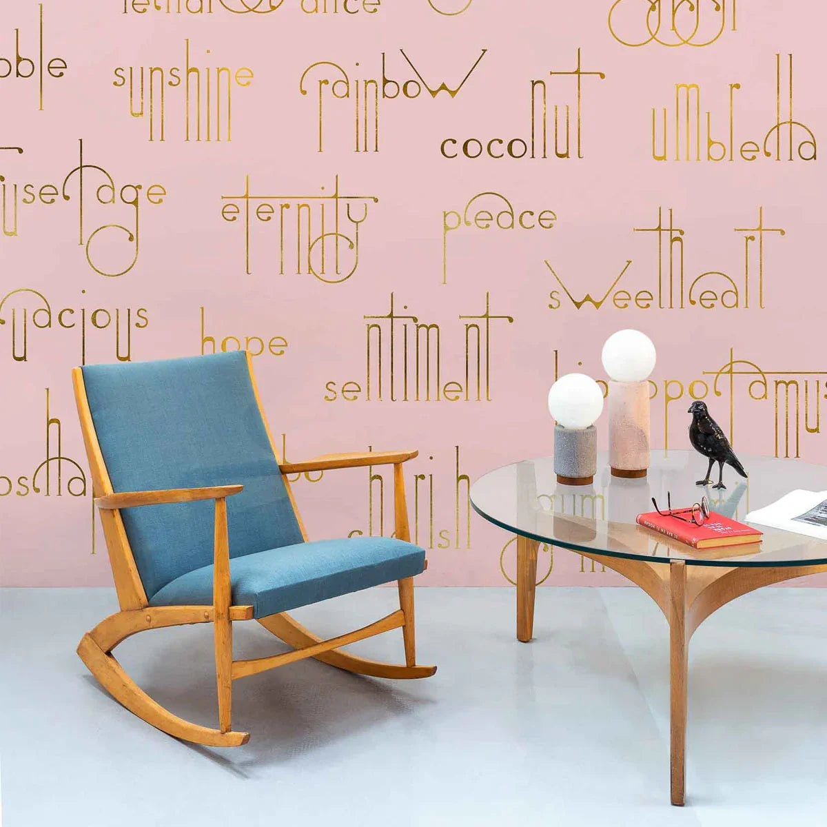 Beautiful Words Mural Wallpaper - Coordonne