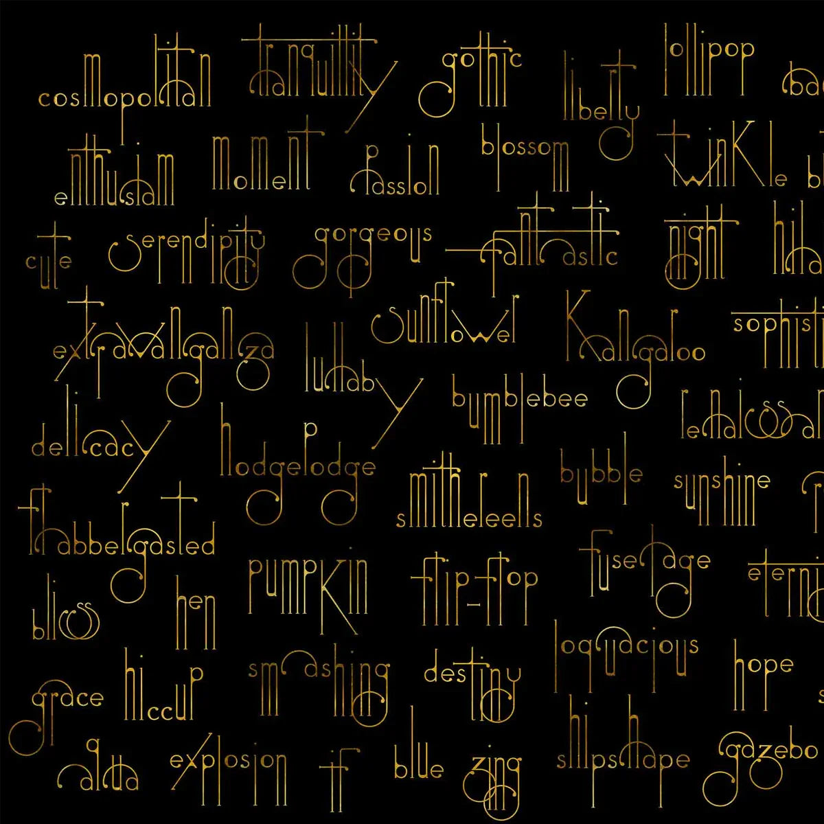 Beautiful Words Mural Wallpaper - Coordonne