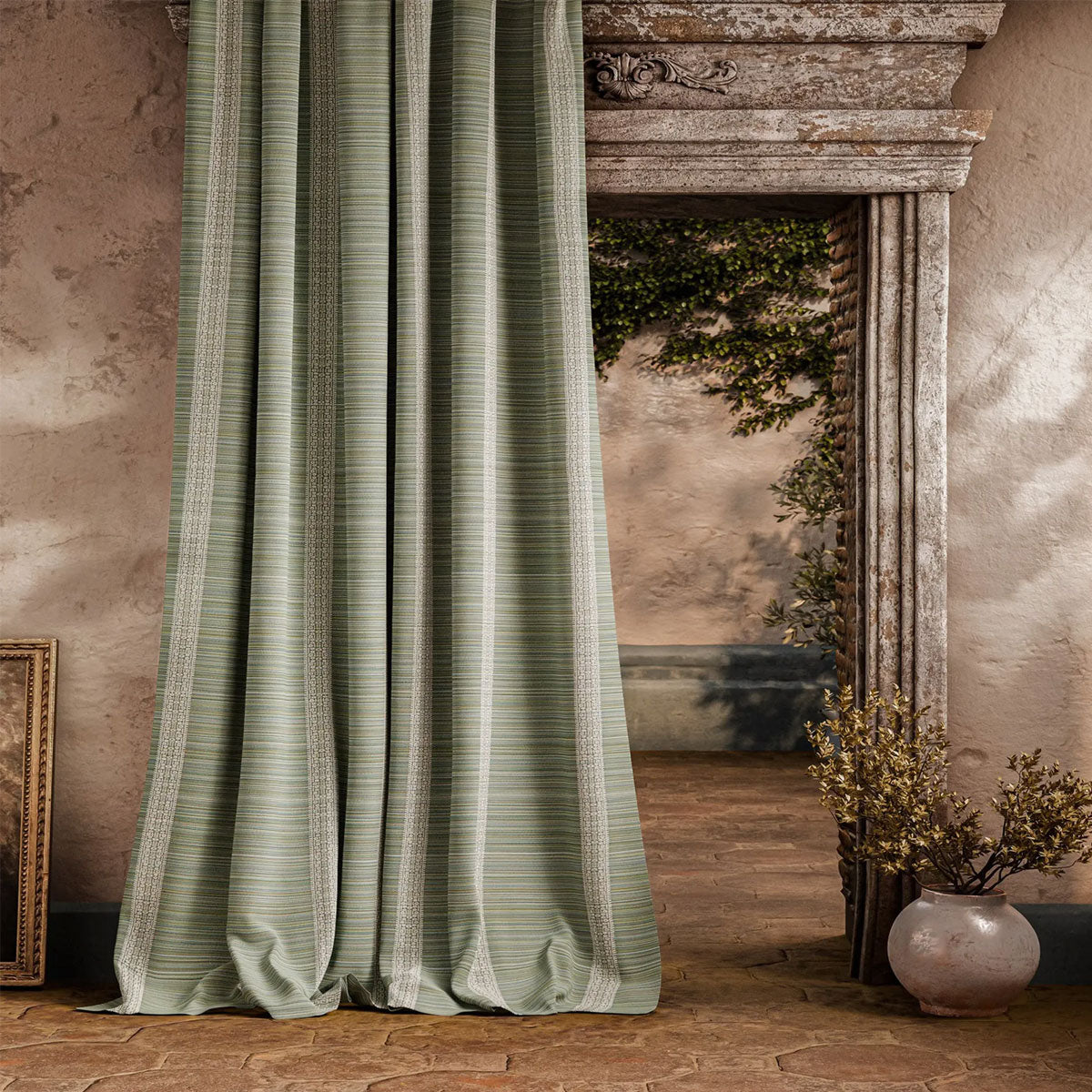 Bellagio Stripe Indoor Outdoor Fabric - Zoffany X Michael S. Smith
