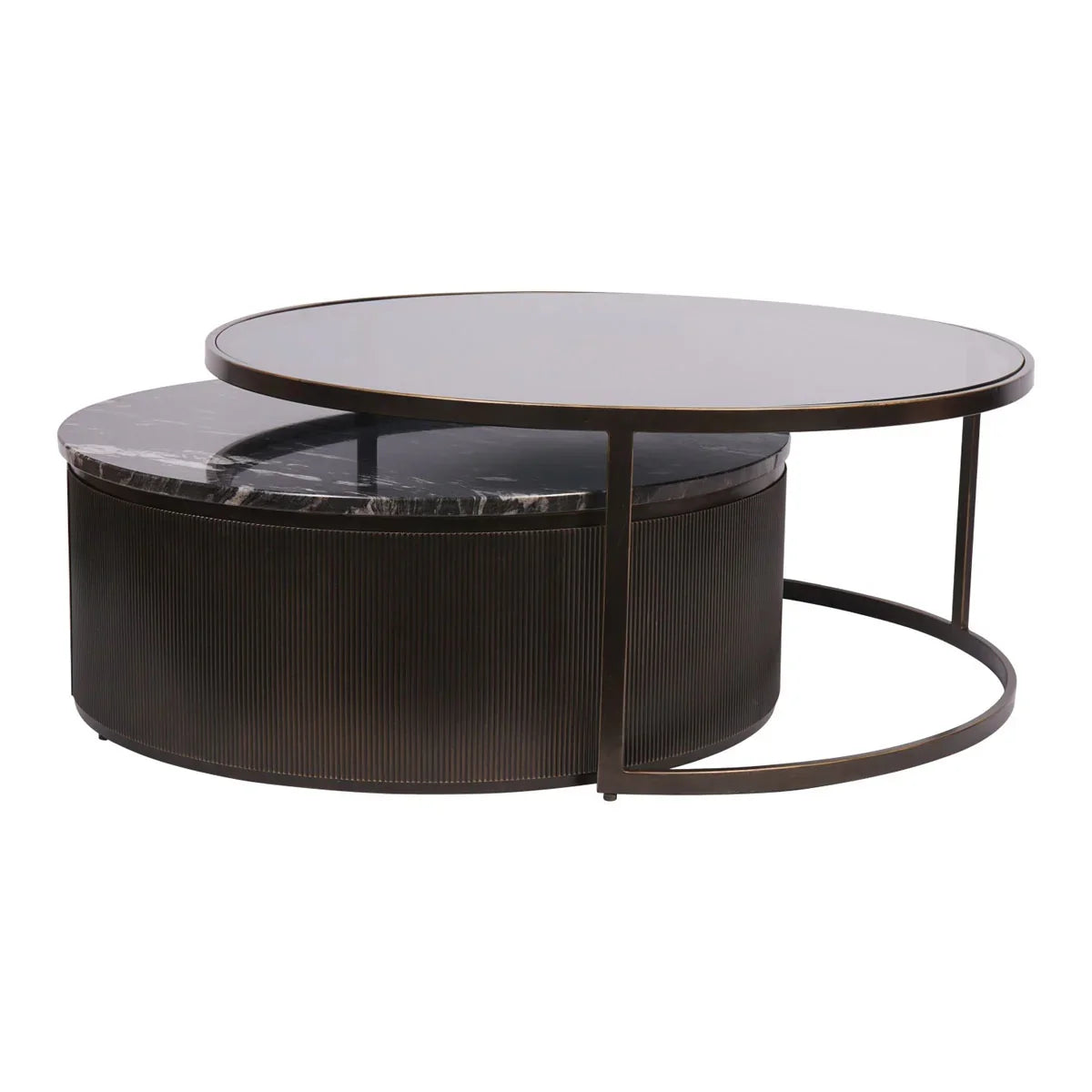 Belvedere Set of Two Nesting Coffee Tables - Courthouse Furniture