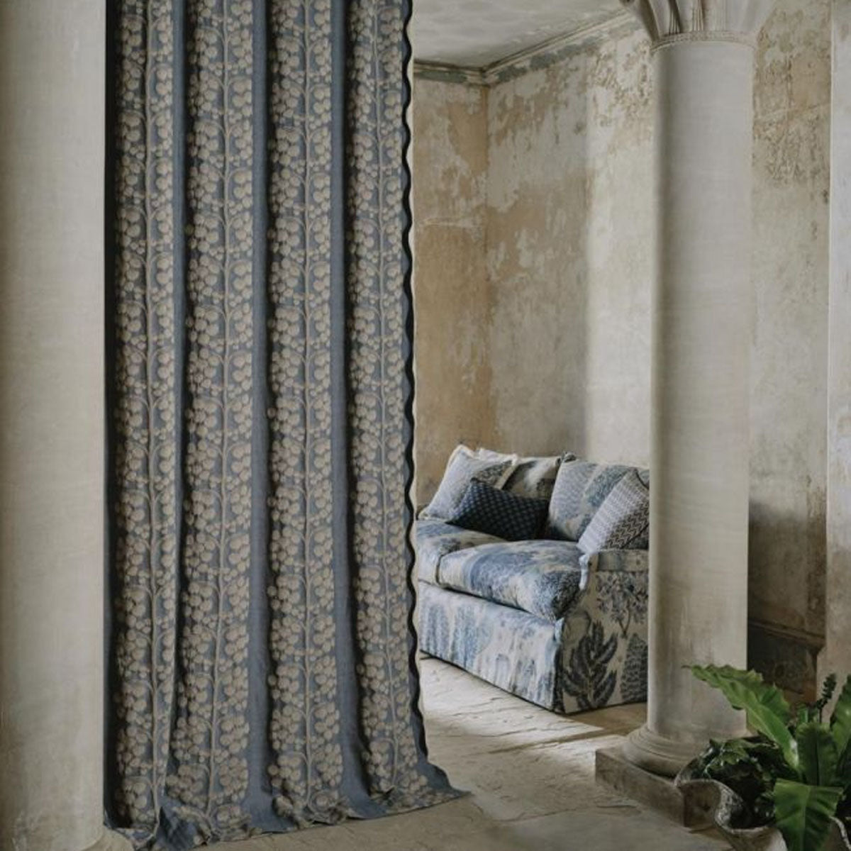 Berry Tree Weave Fabric - Liberty