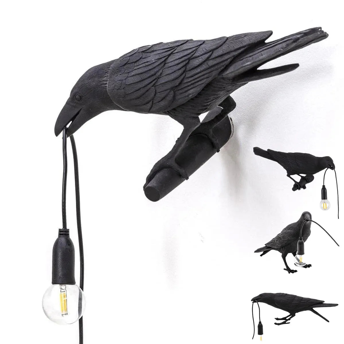 Bird Lamp Black - Seletti