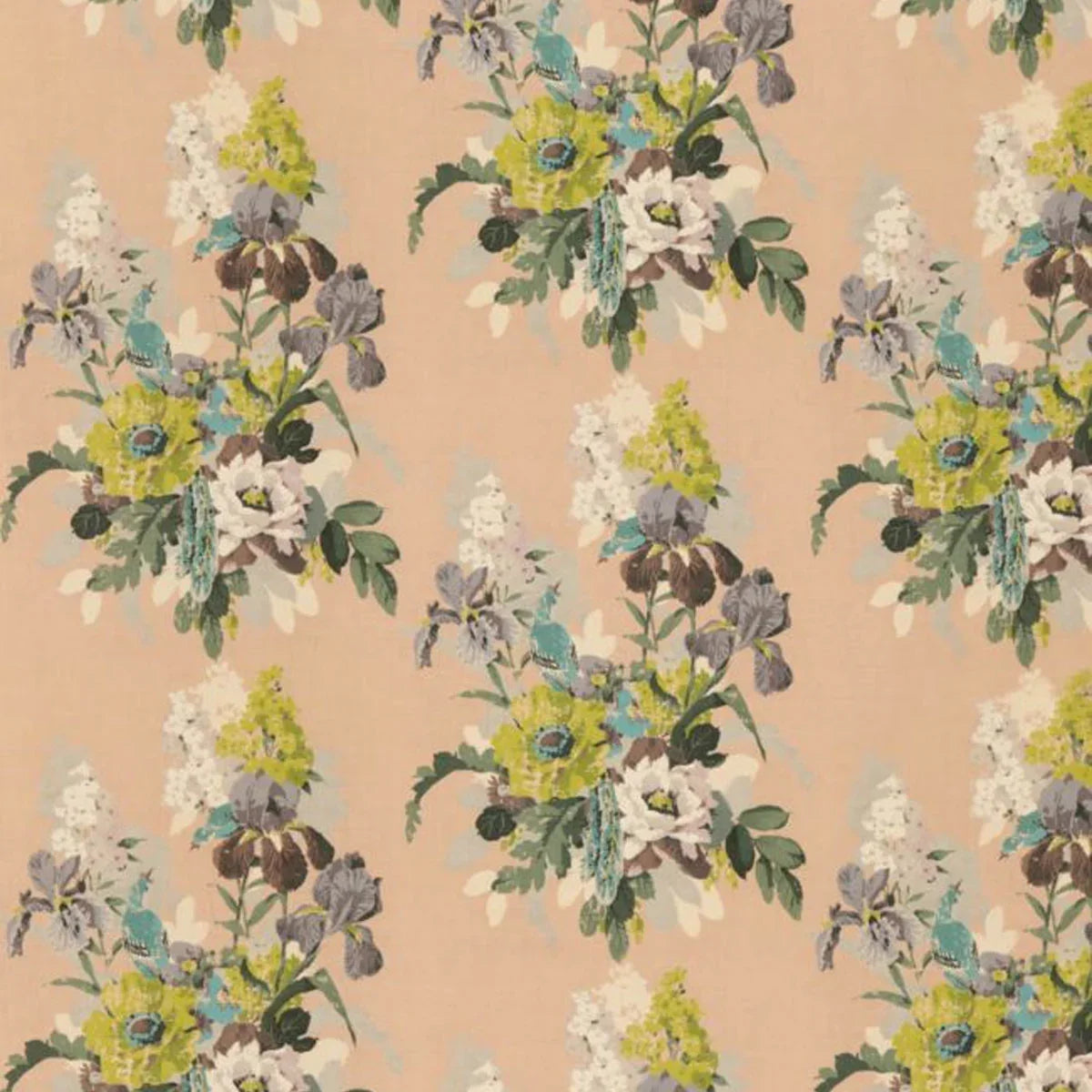 Bird and Iris Fabric - GP&J Baker