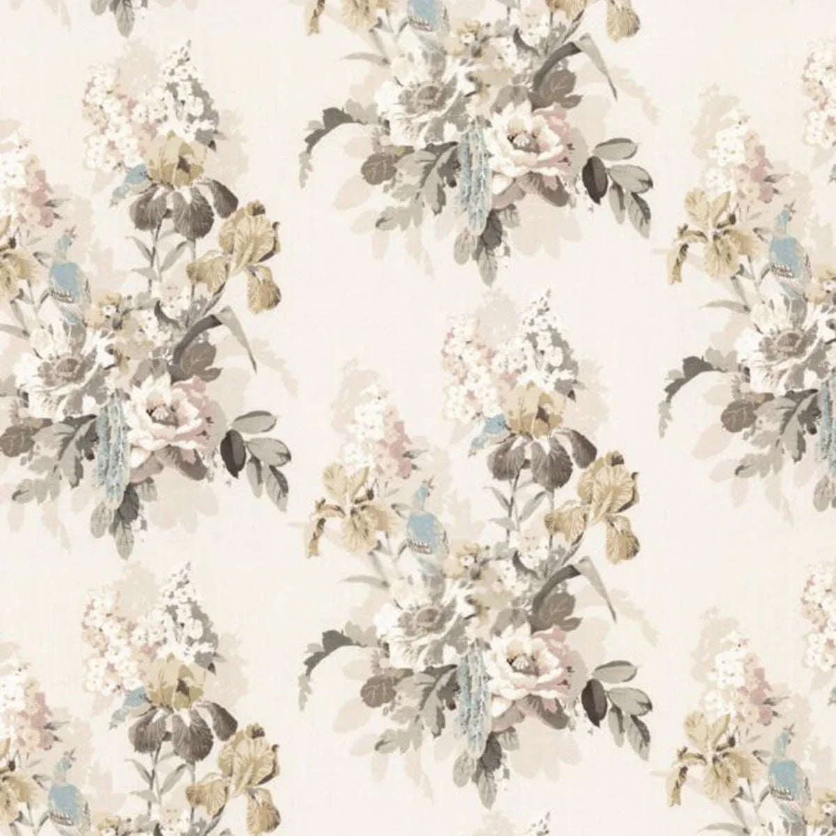 Bird and Iris Fabric - GP&J Baker