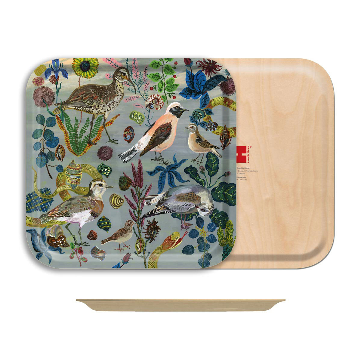 Birch Wood Square Tray - Avenida Home