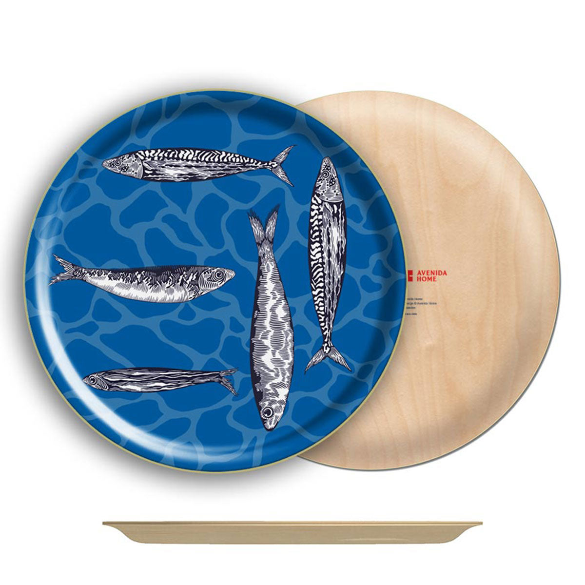 Birch Wood Round Tray - Avenida Home