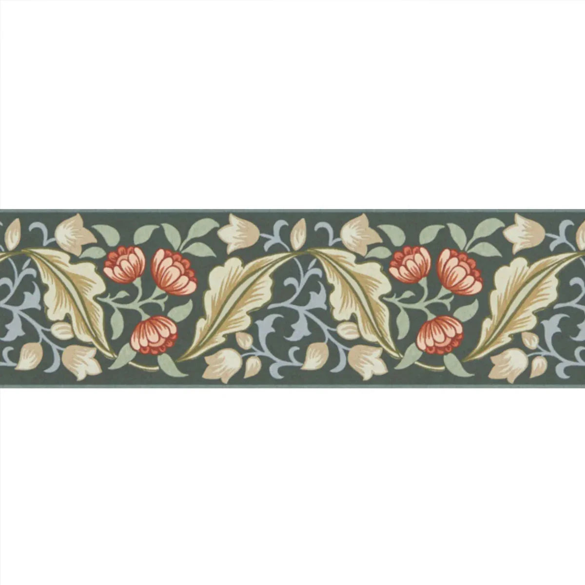 Bluebell & Peony Border Wallpaper - Morris & Co