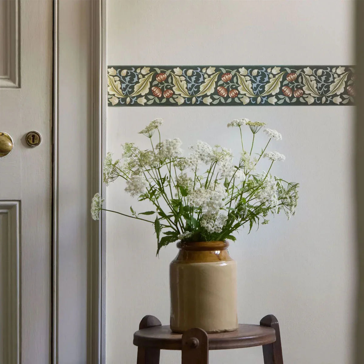 Bluebell & Peony Border Wallpaper - Morris & Co