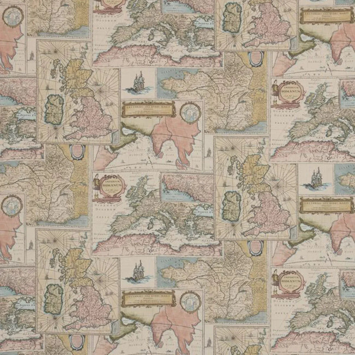 Bohemian Travels Linen Fabric - Mulberry Home