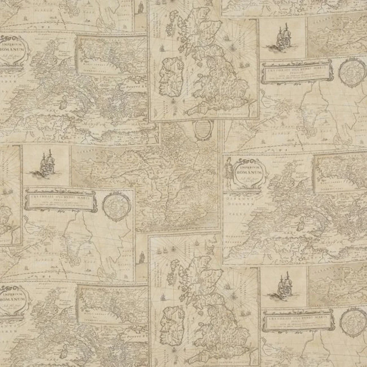 Bohemian Travels Linen Fabric - Mulberry Home