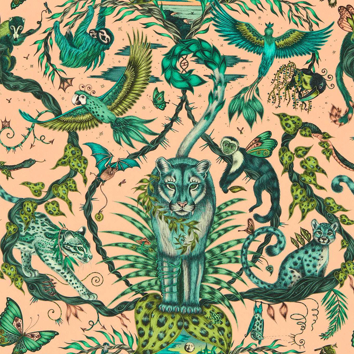 Bosque Wallpaper - Clarke &amp; Clarke X Emma Shipley
