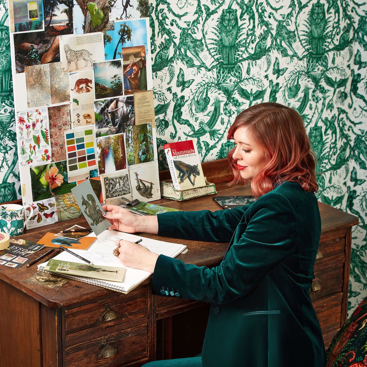 Bosque Wallpaper - Clarke &amp; Clarke X Emma Shipley